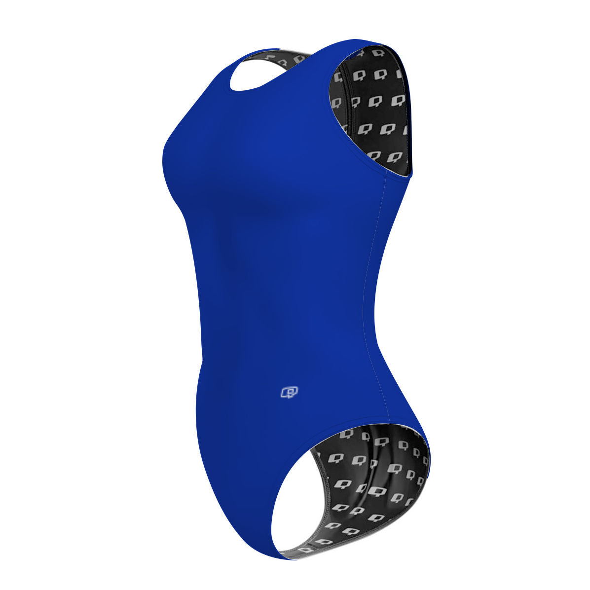 Solid Royal - Solid Women's Waterpolo Swimsuit Classic Cut