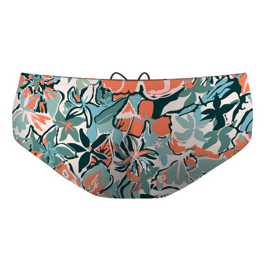Pink Flora - Classic Brief Swimsuit