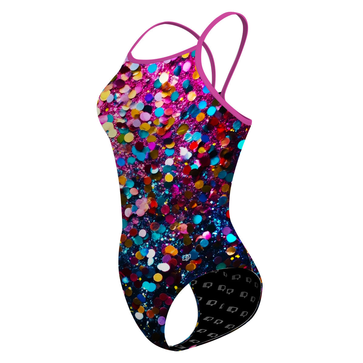 Glitter Party - Skinny Strap Swimsuit