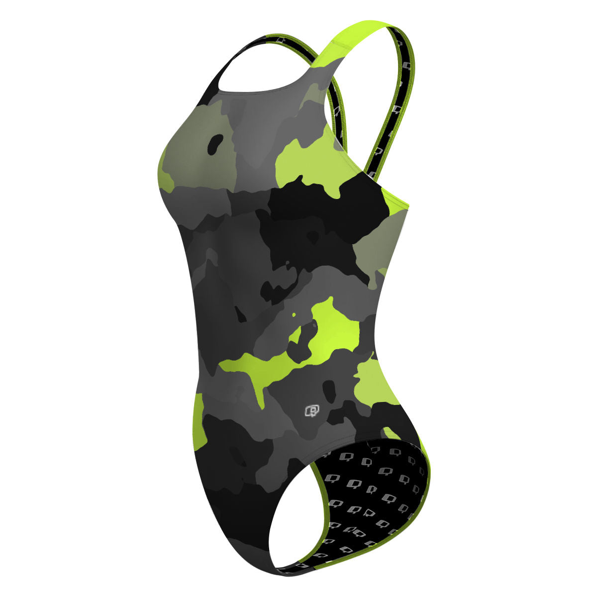 Green Camo - Classic Strap Swimsuit