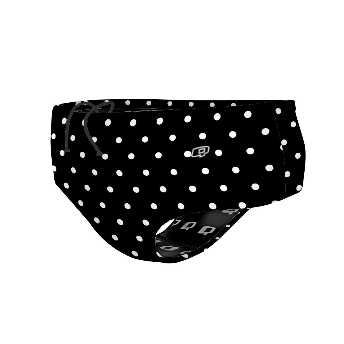 Black-White Polka Dots - Classic Brief Swimsuit