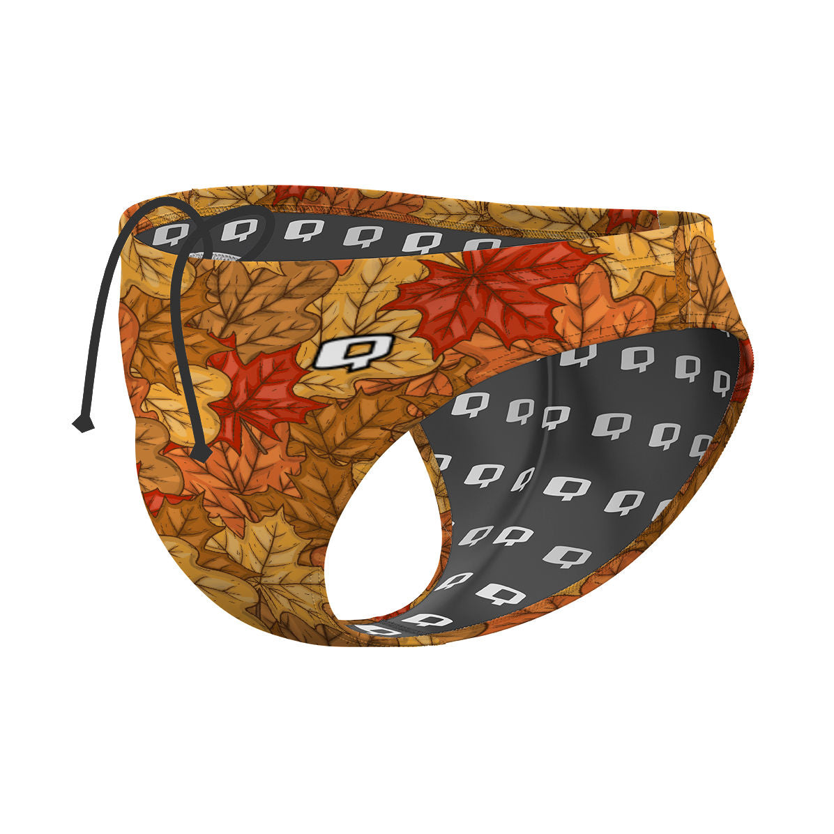 Yellow Leafs - Waterpolo Brief Swimsuit