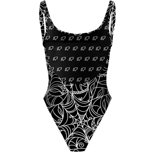 Spiderweb Temptation - High Hip One Piece Swimsuit