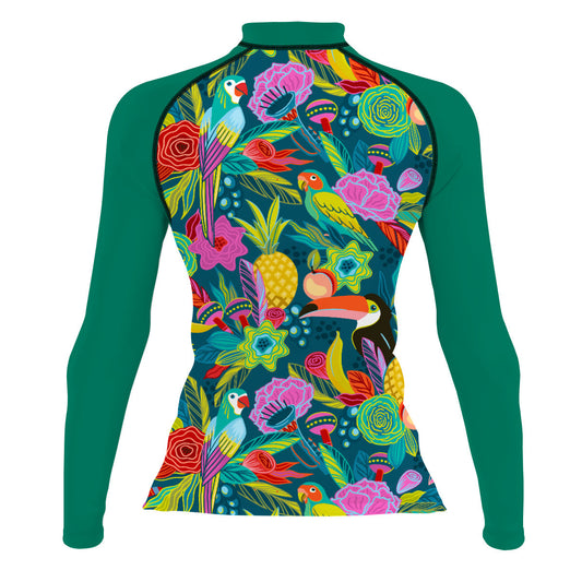 Vibrant Toucan - Women's Surf UPF50+ Long Sleeve Rash Guard