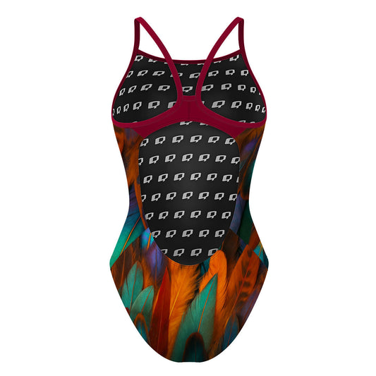 Fiery Bird - Skinny Strap Swimsuit