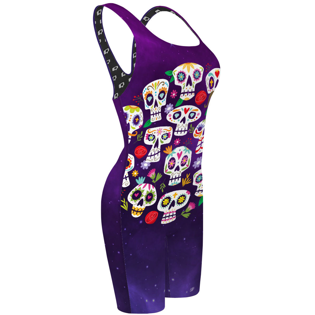 Calaveritas - Classic Strap Long Knee Women Jammer