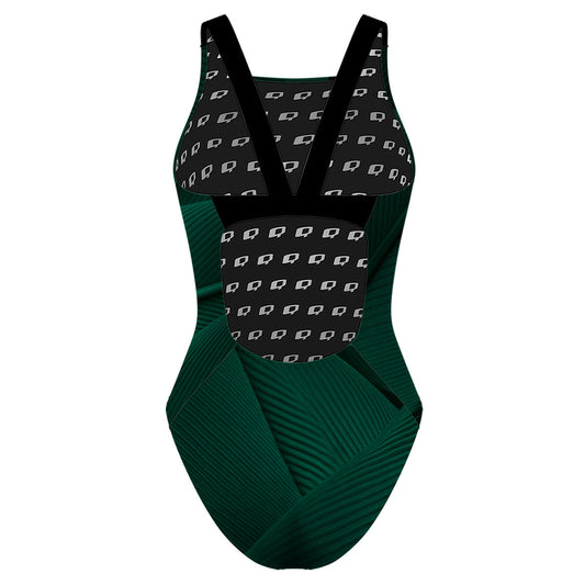 Green Feathers - Classic Strap Swimsuit