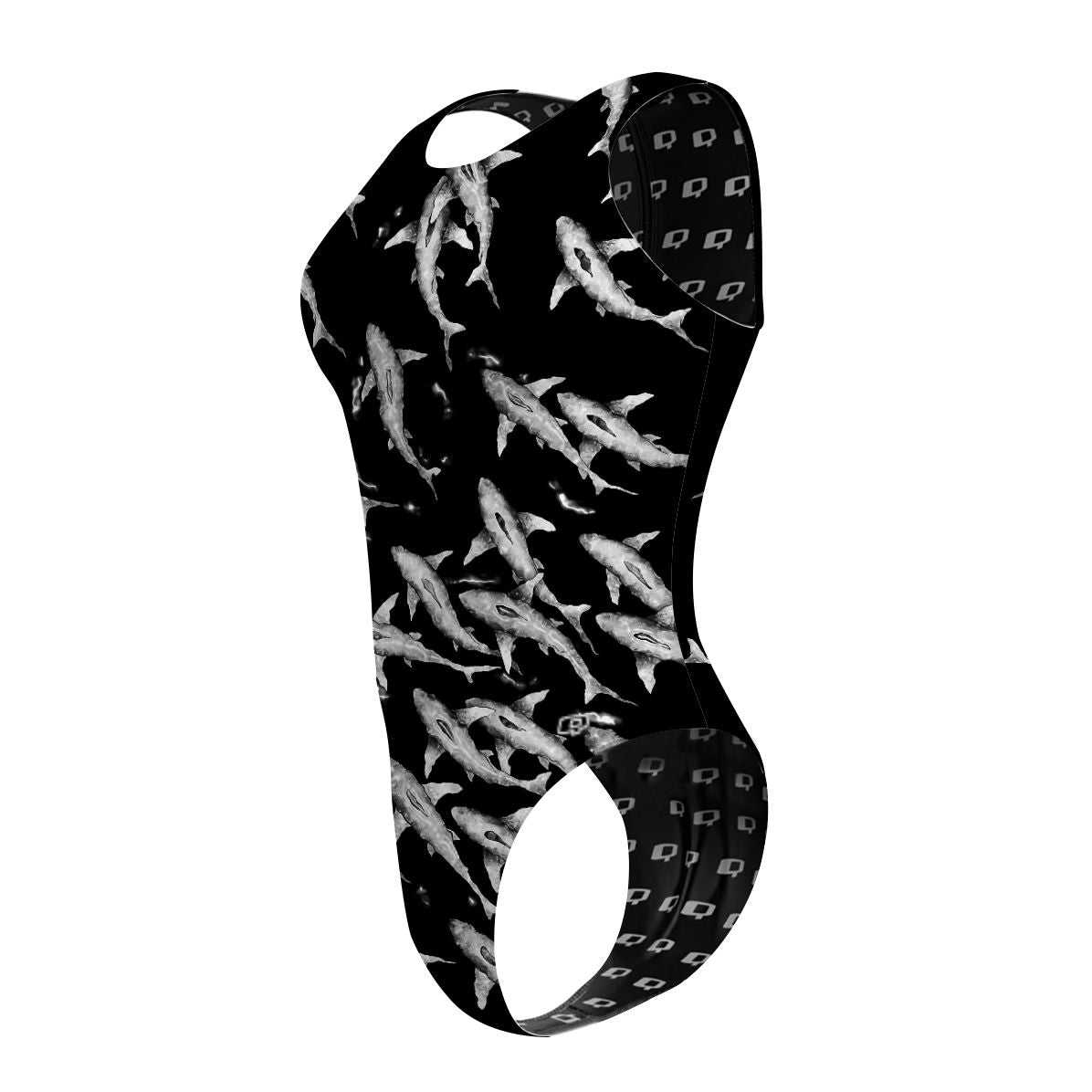 Shark Shiver - Women's Waterpolo Swimsuit Cheeky Cut