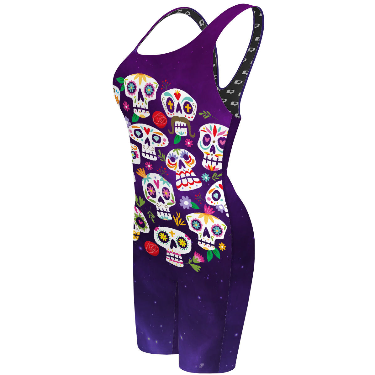 Calaveritas - Classic Strap Long Knee Women Jammer