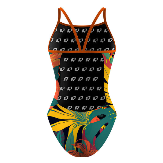 Monsteras Dream - Sunback Tank Swimsuit