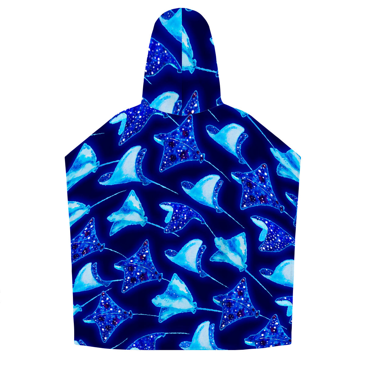 Manta Rays - Personalized Kids Poncho Beach and Pool Towel