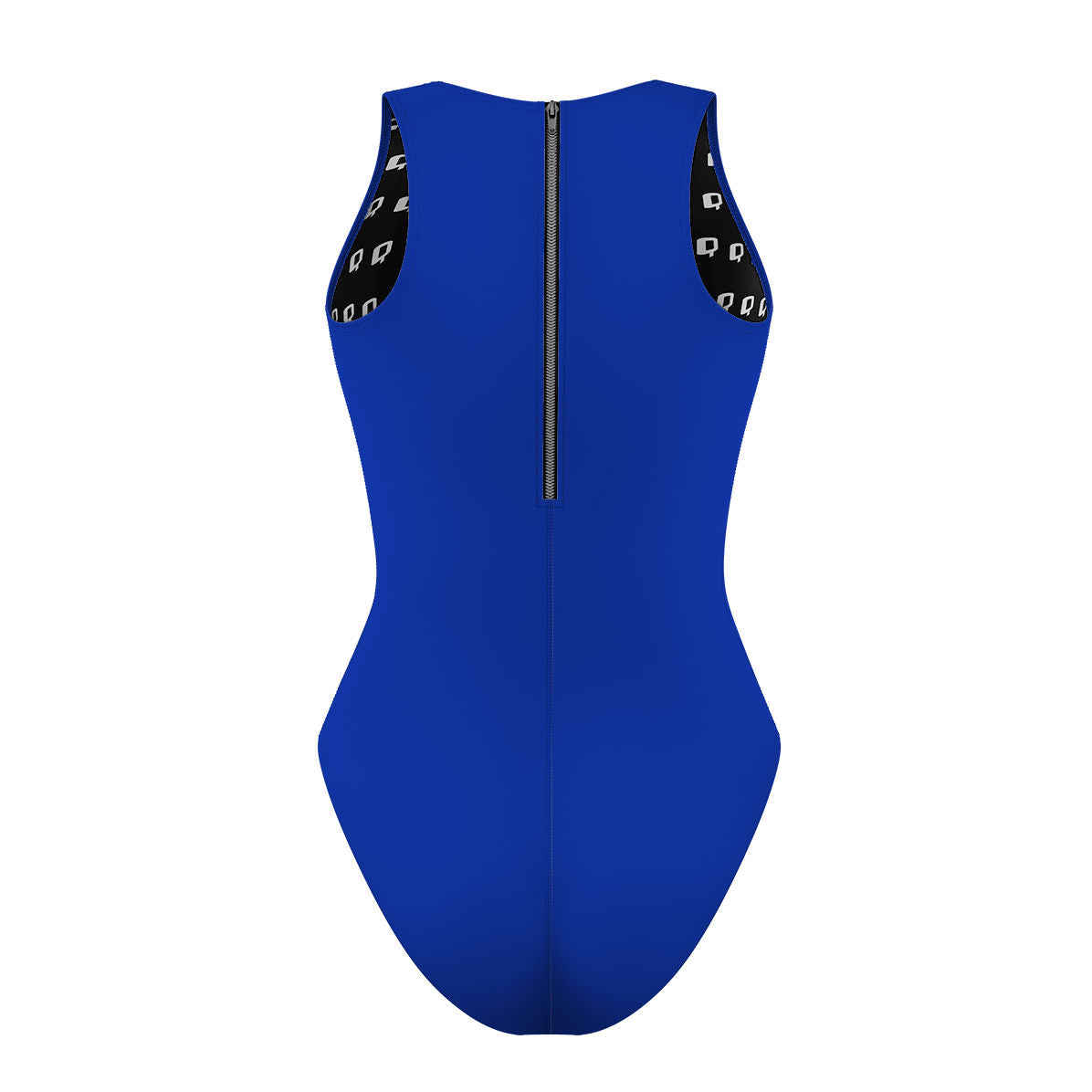 Solid Royal - Solid Women's Waterpolo Swimsuit Classic Cut
