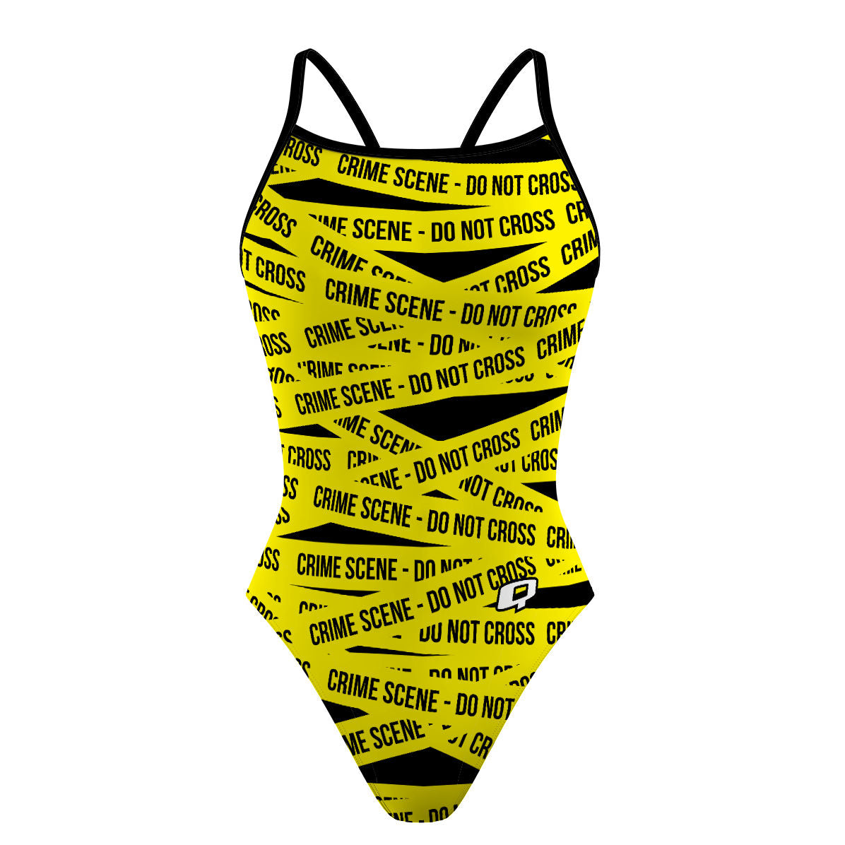 Do Not Cross - Sunback Tank Swimsuit