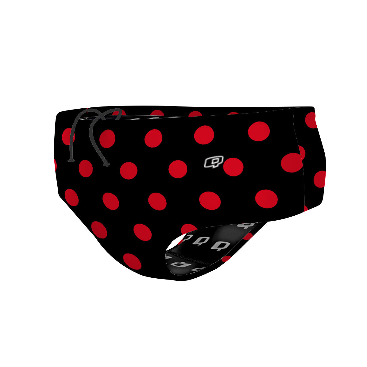 Red-Black Polka Dots - Classic Brief Swimsuit