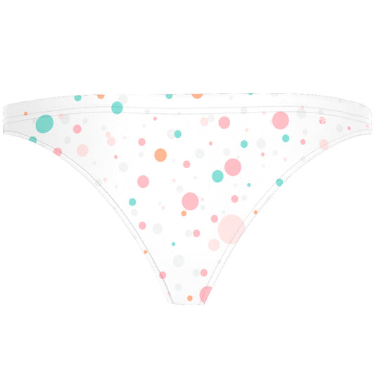 Multicolor Polka Dots - Tieback Bikini Bottom