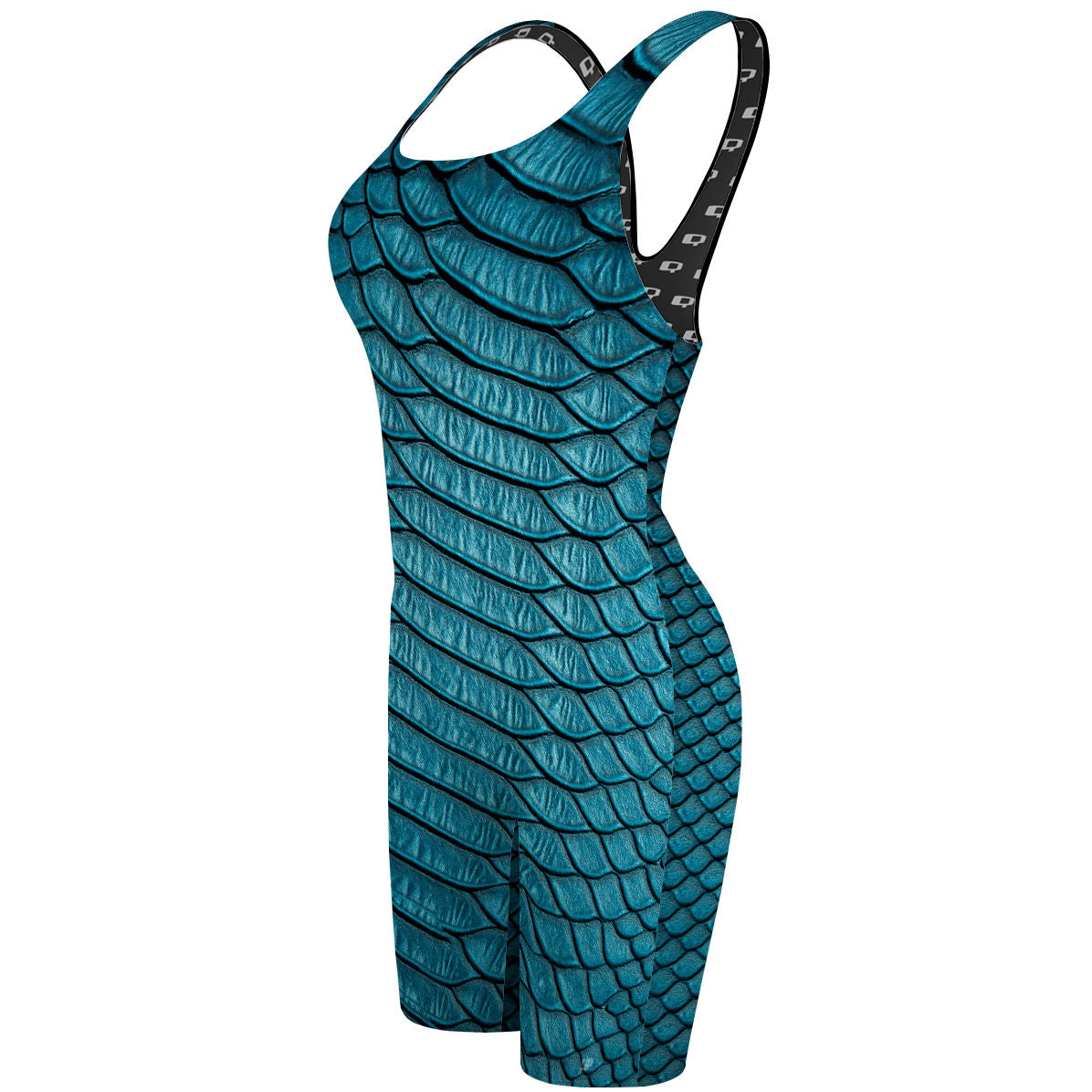 Blue Snake - Classic Strap Long Knee Women Jammer