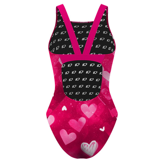 Love glitter pink - Classic Strap Swimsuit