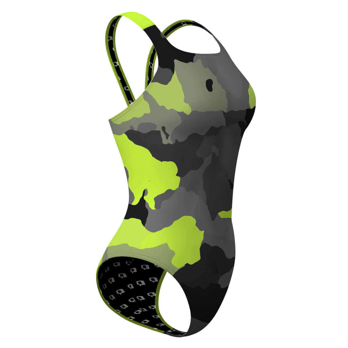 Green Camo - Classic Strap Swimsuit