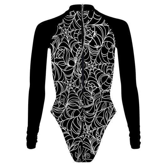 Spiderweb Temptation - Surf Swimming Suit Cheeky Cut