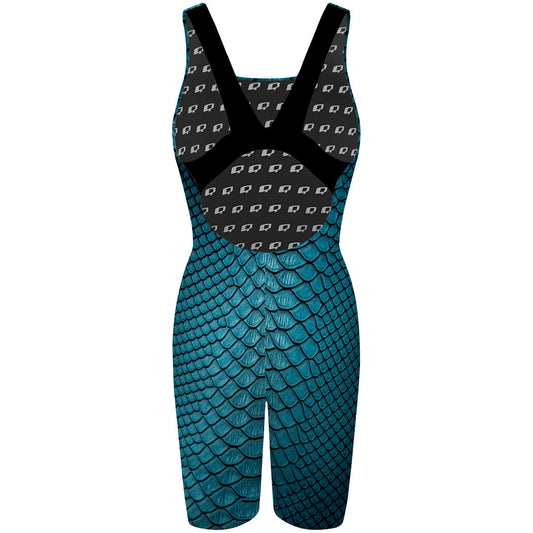 Blue Snake - Classic Strap Long Knee Women Jammer