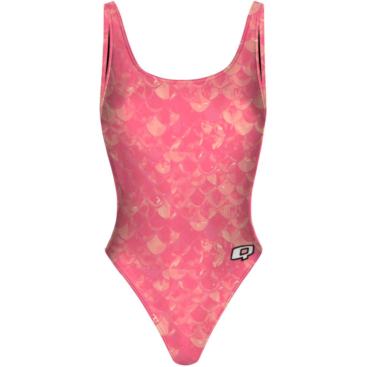 Mighty Mermaid - High Hip One Piece Swimsuit