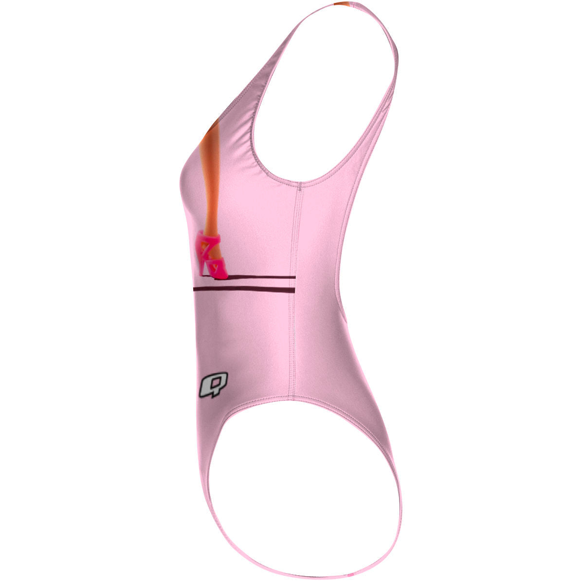 Pink legs for days - High Hip One Piece Swimsuit