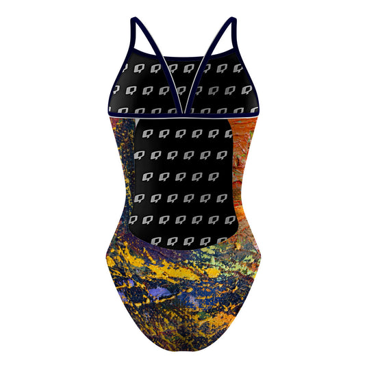 Paint Splatter - Sunback Tank Swimsuit