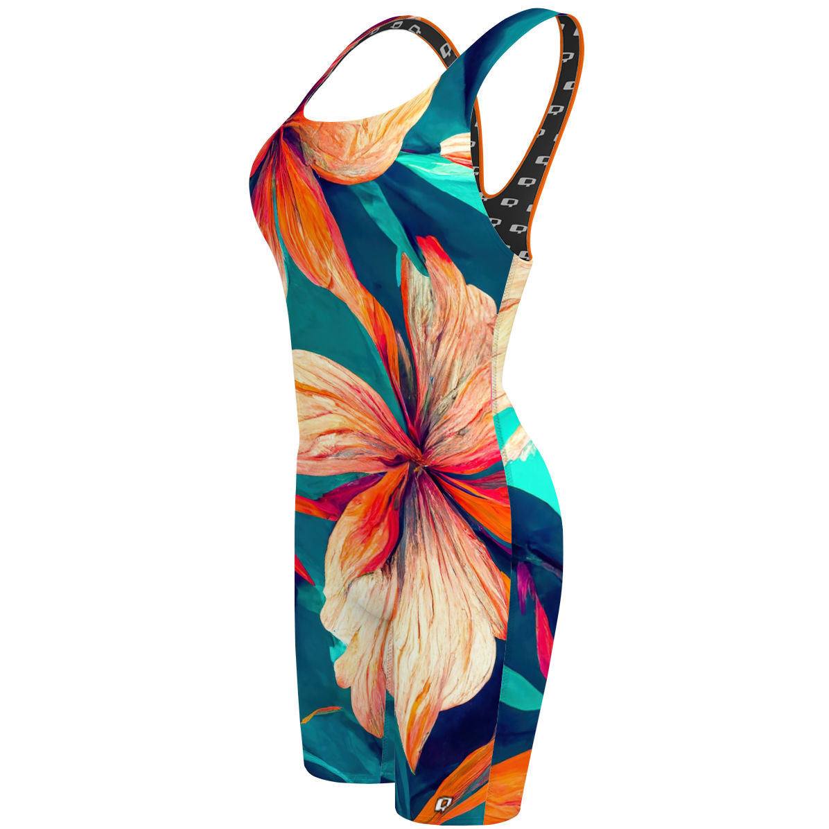 Wild Flowers - Classic Strap Long Knee Women Jammer