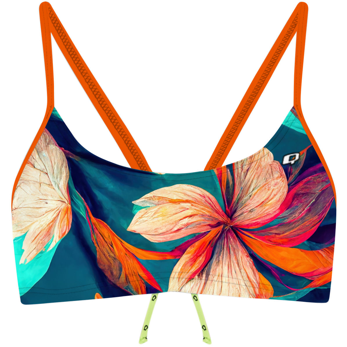 Wild Flowers - Bandeau Bikini Top