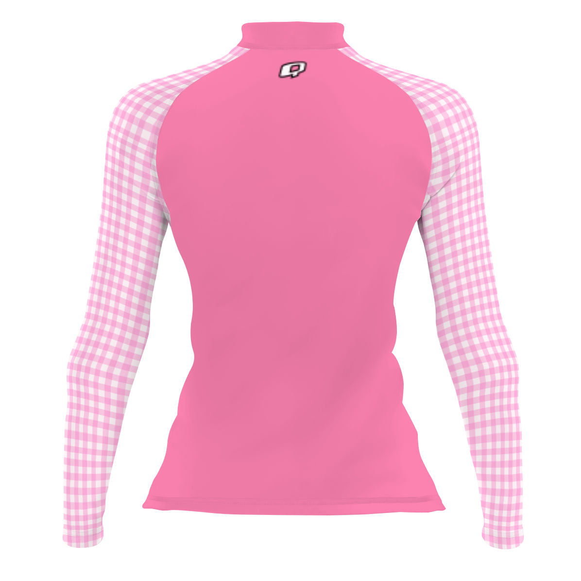 Pink Plaid - Women's Surf UPF50+ Long Sleeve Rash Guard