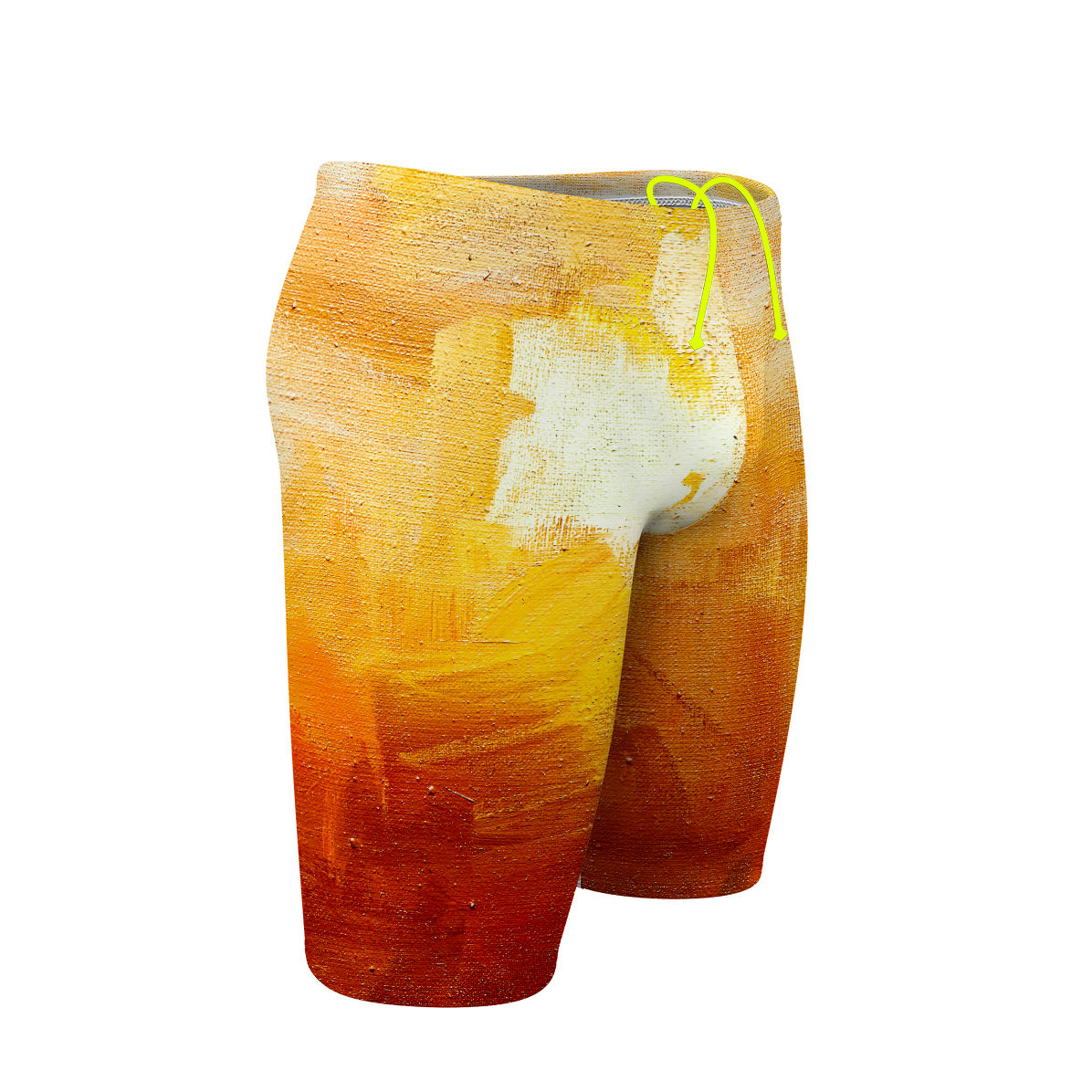 Yellow Brush Strokes - Jammer Swimsuit