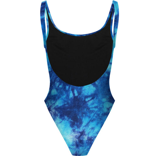 Tie Dye Blue - High Hip One Piece