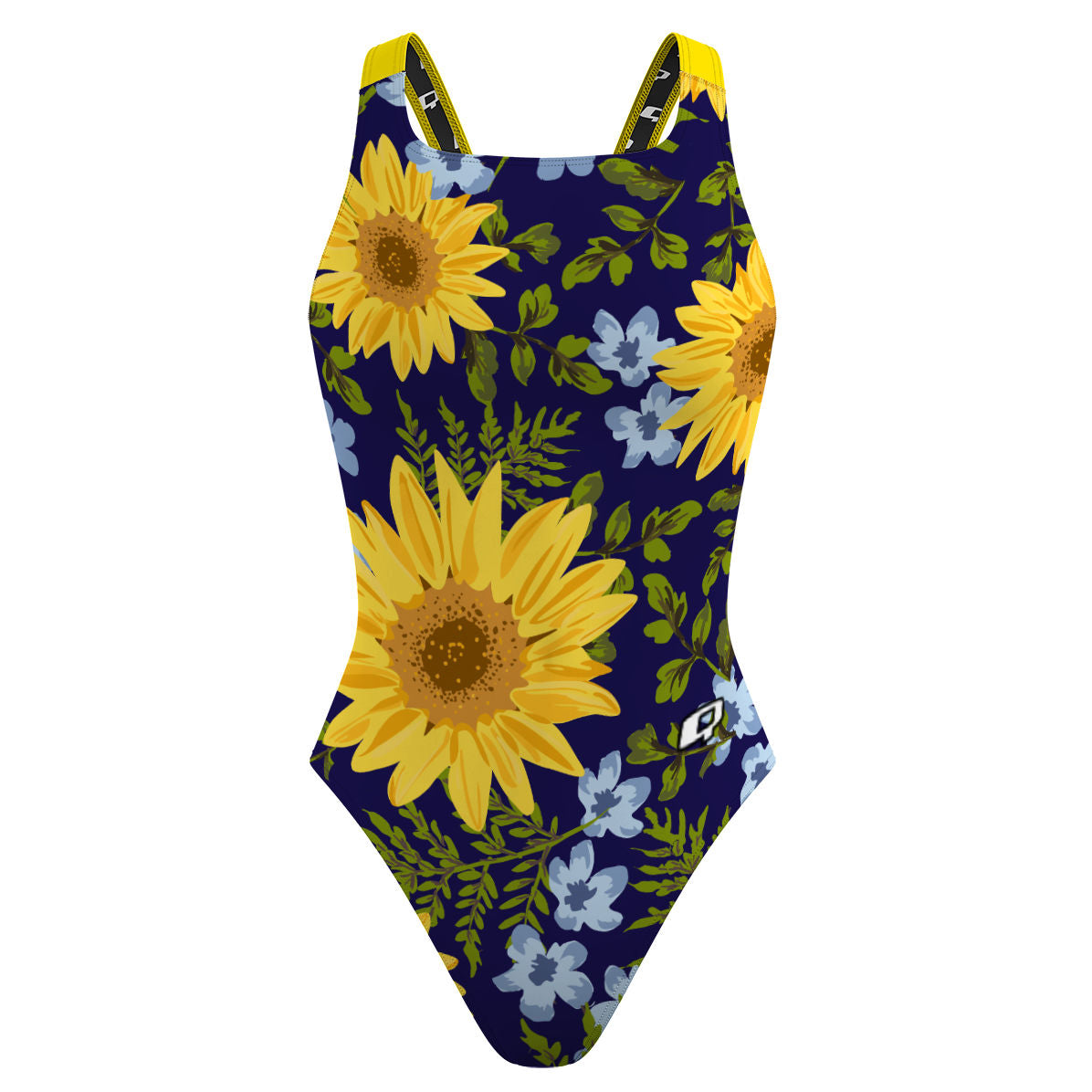 Blue Sunflower - Classic Strap Swimsuit