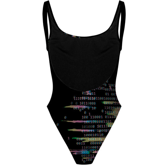 Cyber Davide - High Hip One Piece Swimsuit
