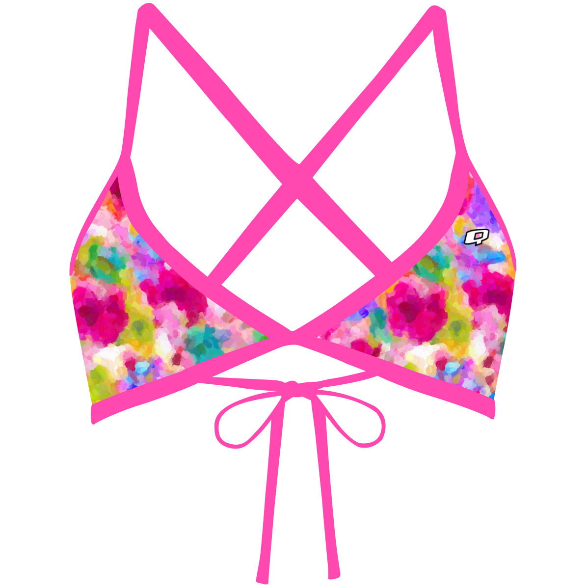Spring Flowers - Tieback Bikini Top