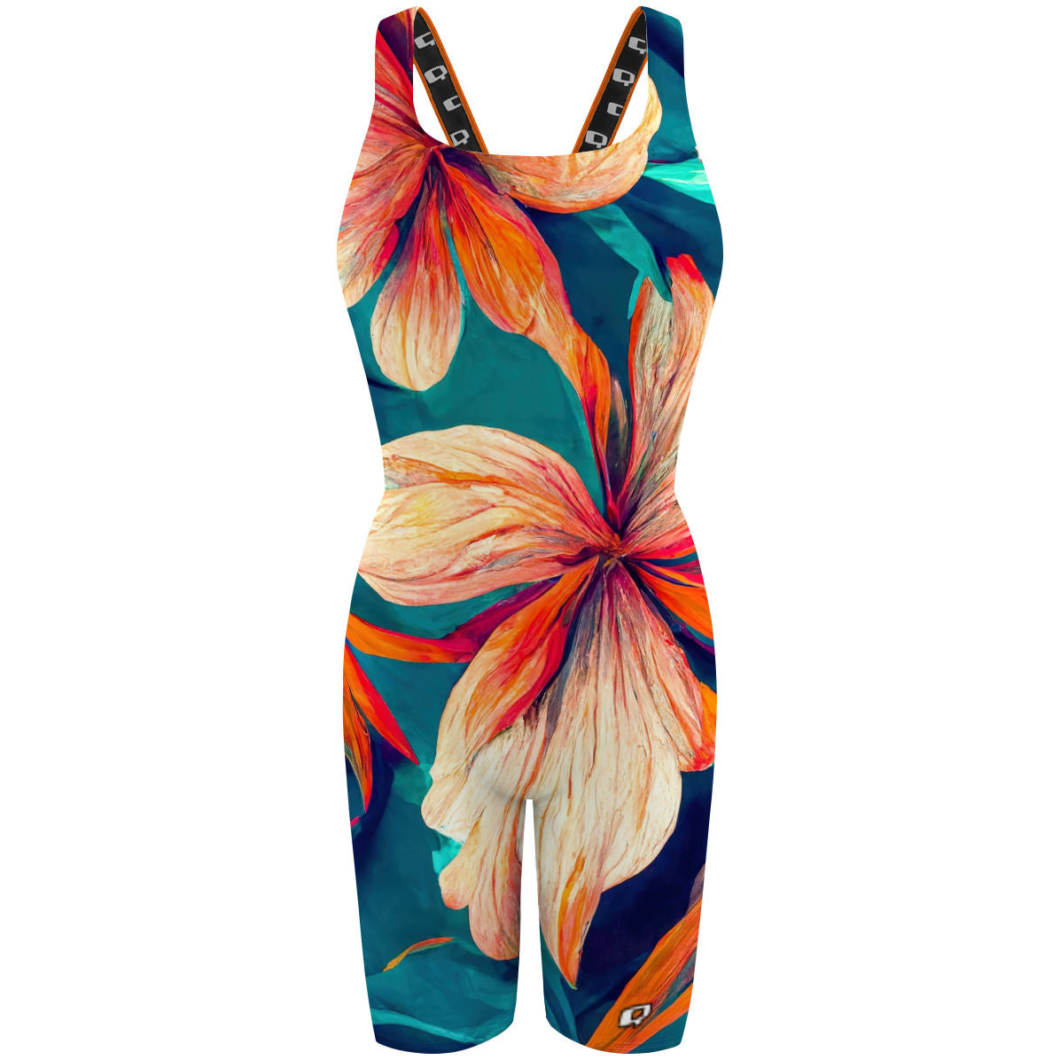 Wild Flowers - Classic Strap Long Knee Women Jammer