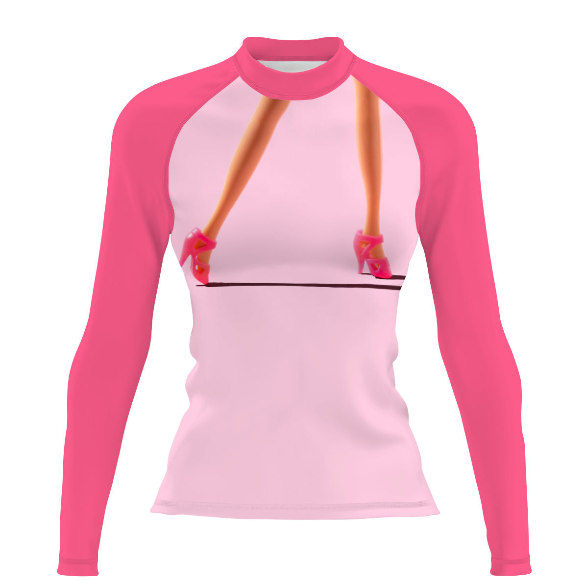 Pink legs for days - Women's Surf UPF50+ Long Sleeve Rash Guard