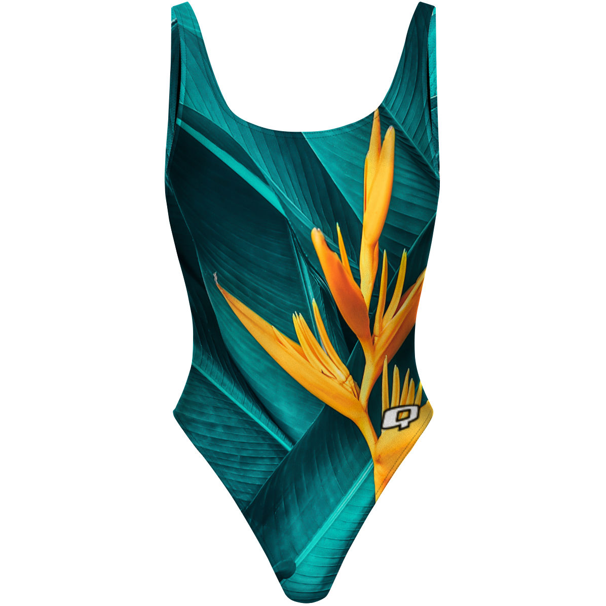 Tropical Nature - High Hip One Piece Swimsuit