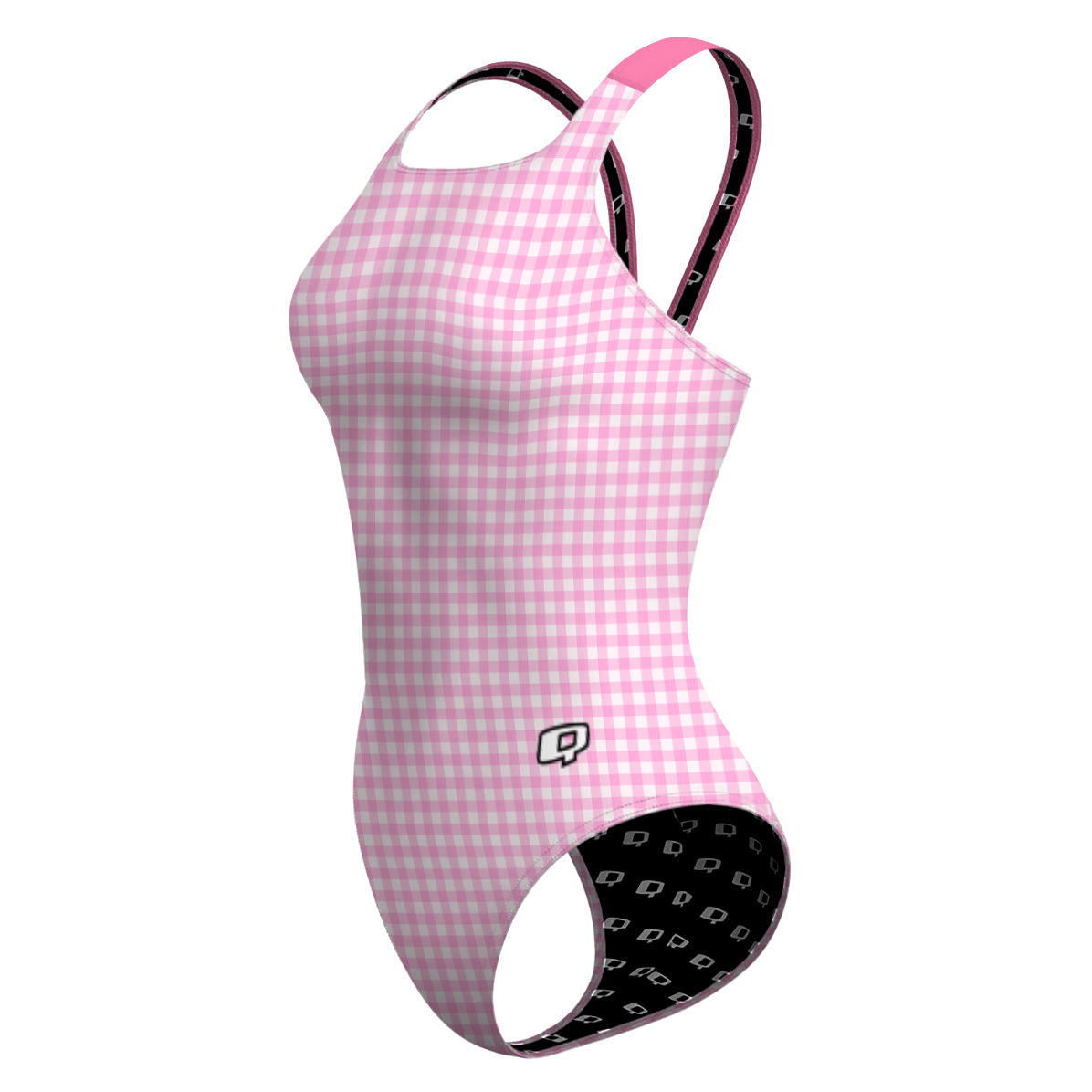 Pink Plaid - Classic Strap Swimsuit
