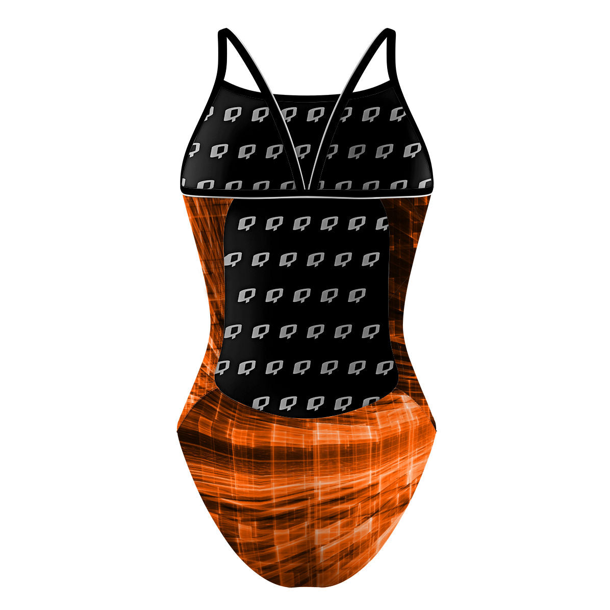 Fractal Flame - Sunback Tank Swimsuit