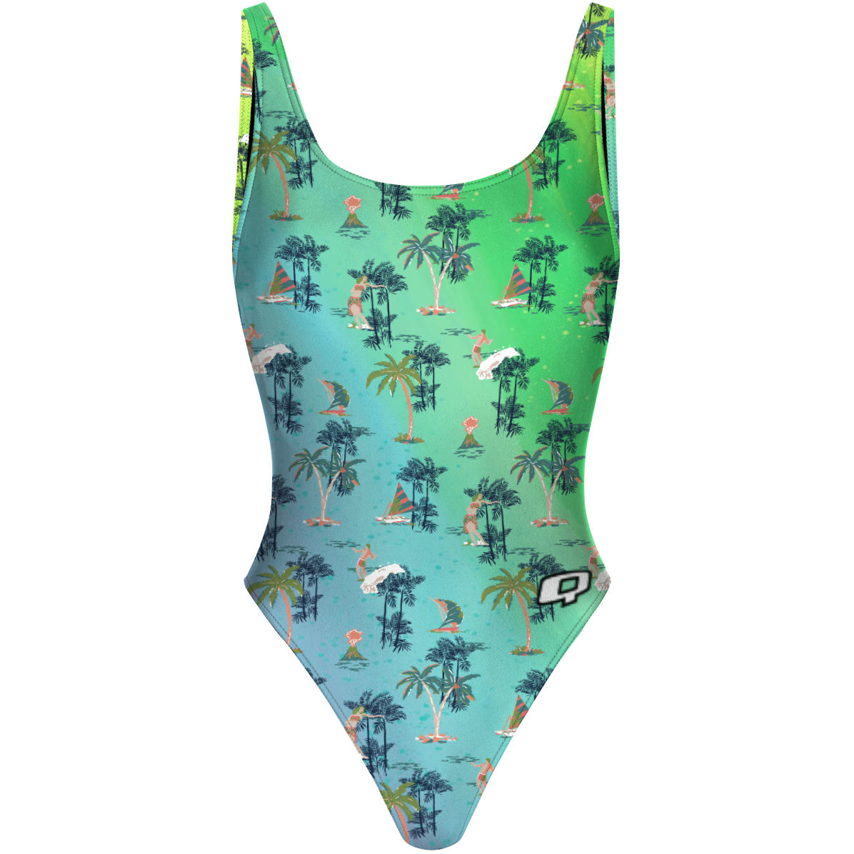 Mahalo - High Hip One Piece Swimsuit