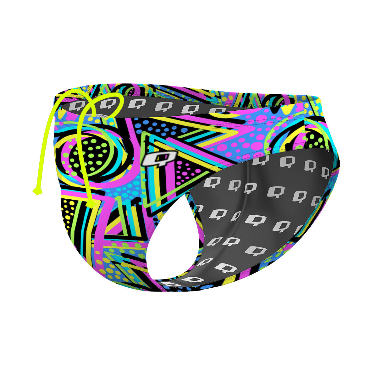 Purple 80s - Waterpolo Brief Swimsuit