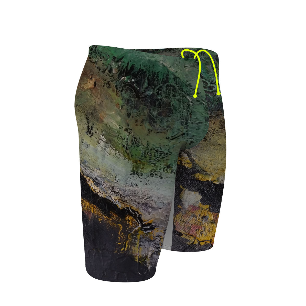 Green Oil On Canvas - Jammer Swimsuit