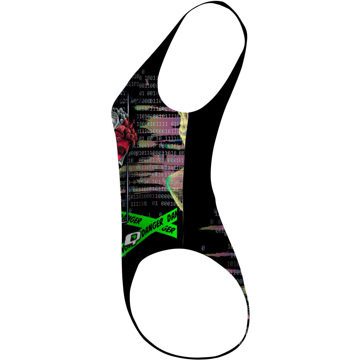 Cyber Davide - High Hip One Piece Swimsuit