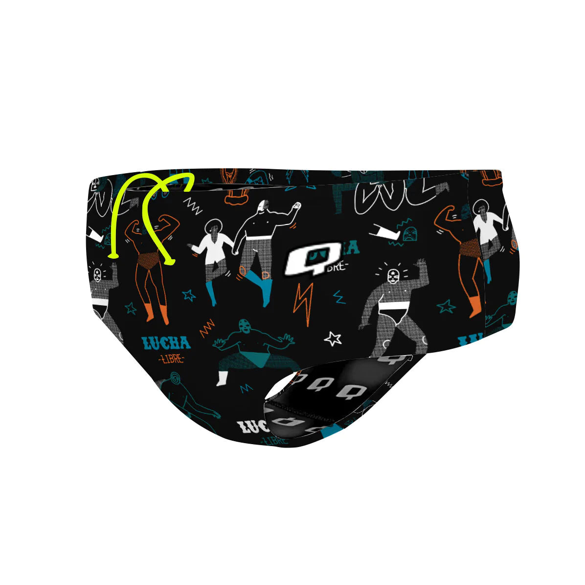 Wrestling Drawings - Classic Brief Swimsuit