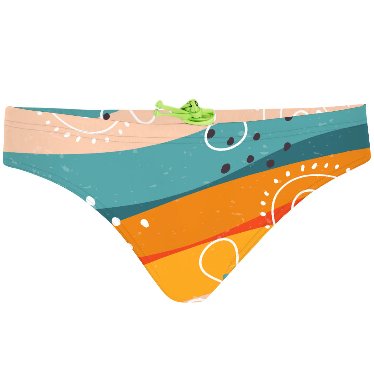 Sunset Stripes - Bandeau Bikini Bottom