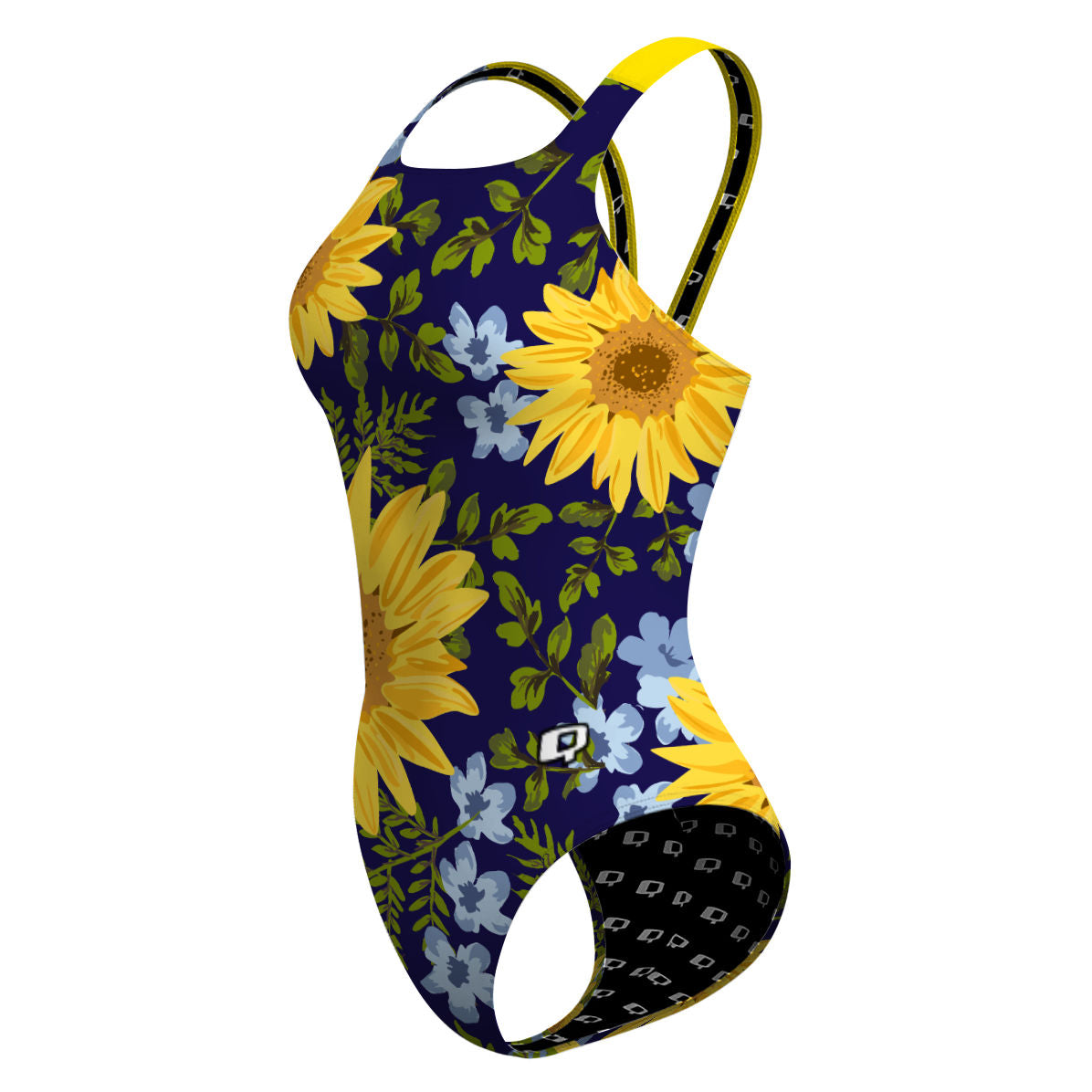Blue Sunflower - Classic Strap Swimsuit