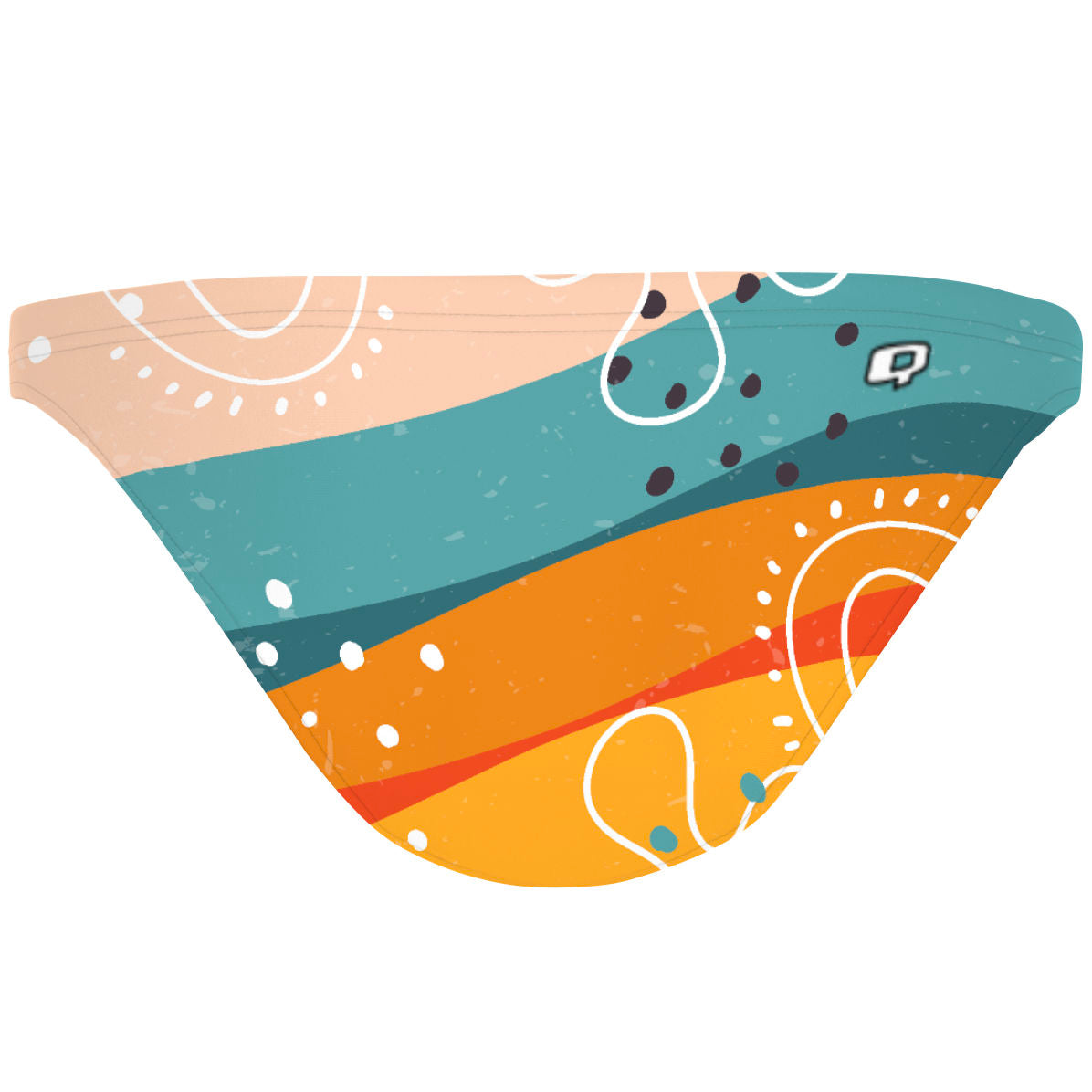 Sunset Stripes - Tieback Bikini Bottom