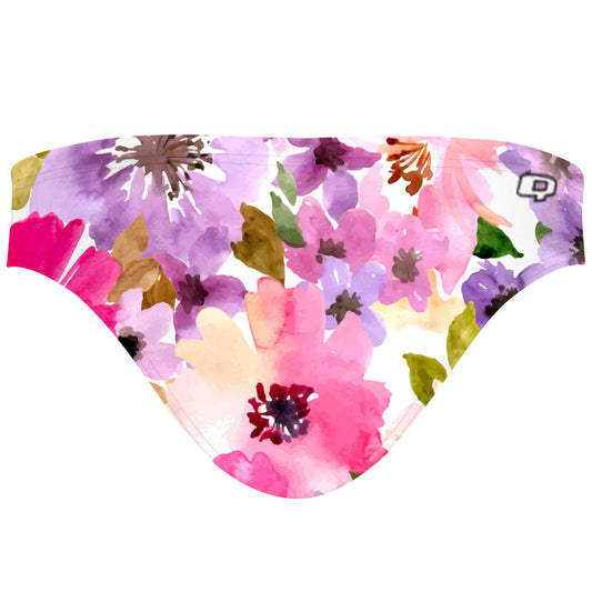 Watercolor Flowers - Bandeau Bikini Bottom