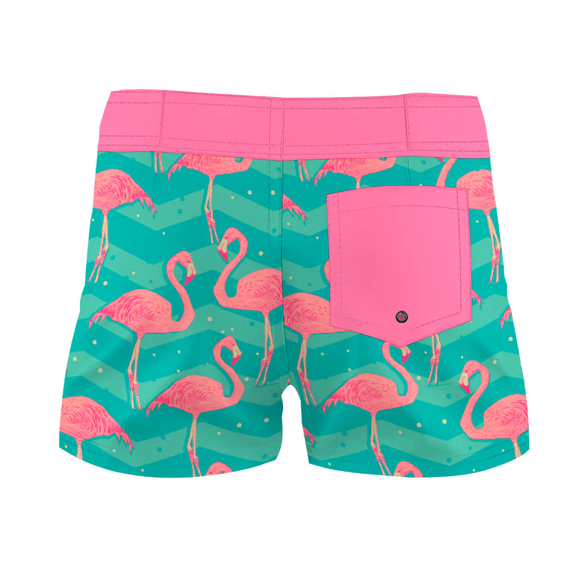 Flock of flamingos Women Boardshorts